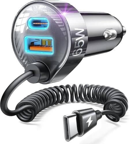 LISEN 65W for iPhone 17 16 15 Pro Max Car Charger USB C Fast Charging,Super Fast for iPhone 15 16 17 Pro Car Charger Type C Adapter Fit iPhone 17 16 15 Air ProMax Plus,Samsung Galaxy S25/24,Android - Image 1