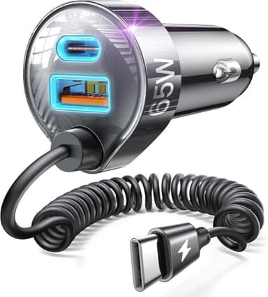 LISEN 65W for iPhone 17 16 15 Pro Max Car Charger USB C Fast Charging,Super Fast for iPhone 15 16 17 Pro Car Charger Type C Adapter Fit iPhone 17 16 15 Air ProMax Plus,Samsung Galaxy S25/24,Android - Image 1