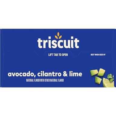 Triscuit Avocado, Cilantro & Lime Whole Grain Wheat Crackers, Lunch Snacks, Bulk Snack Crackers, 6 - 8.5 oz Boxes - Image 21
