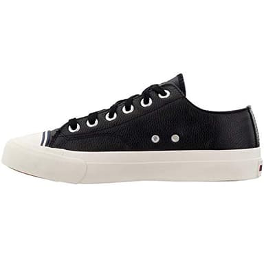 PRO-Keds Men's Royal Lo Lace Up Fashion Sneaker, Black Leather, 8 - Image 5