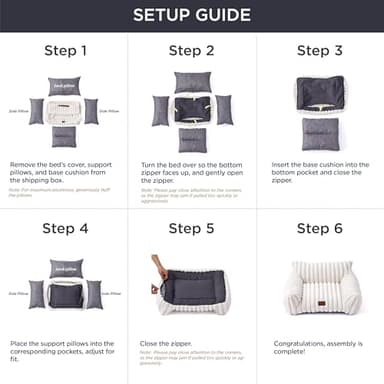 Bedsure Cute Cat Couch for Pets - Fluffy Cat beds with Premium Soft Corduroy Fleece, Fuzzy Cats beds for Indoor Cats with Removable Washable Cover, Supportive Pet Sofa, 24inch, Cream - Image 7