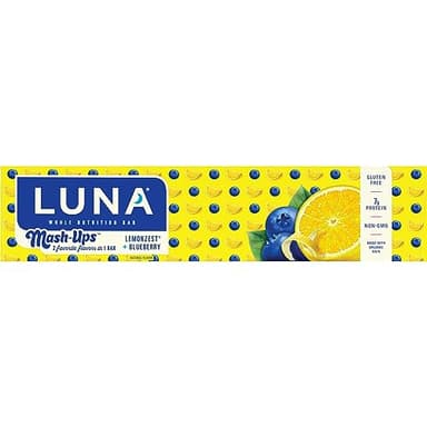 LUNA Bar - Mash-Ups LemonZest + Blueberry Flavor - Snack Bars - Non-GMO - Gluten-Free Protein Bars - Made with Organic Oats (15 Pack) - Image 13