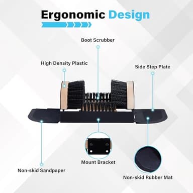 Legacy Boot Scrubber, Upgraded Bristles and Frame Strength - Shoe Scraper & Boot Cleaner Brush - Image 4