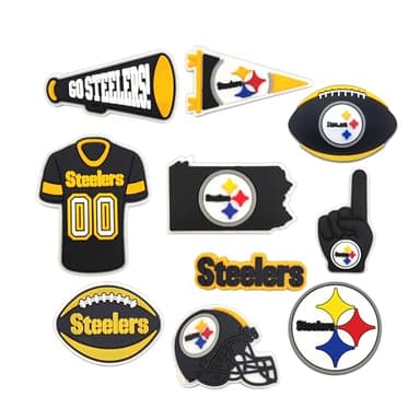 Fit Steelers 10PC Shoe Charms for crocs clogs Decoration, Team Charms for sports fans - Image 5
