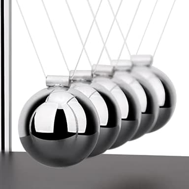 QLKUNLA Newtons Cradle Balance Balls Science Physics Gadget Desktop Decoration Kinetic Motion Toy for Home and Office(7 Beads) (7 Beads) - Image 4