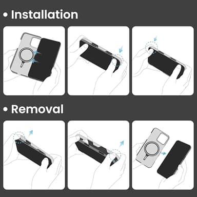 pitaka iPhone 16 Pro Case 6.3” - MagSafe Compatible, Ultra Slim with Caseless Feel, 600D Aramid Fiber Woven - Black/Grey (Twill) - Image 8