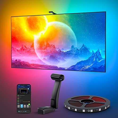 Govee Envisual TV Backlight T2 with Dual Cameras, 16.4ft RGBIC Wi-Fi LED Backlights for 75-85 inch TVs, Double Light Beads, for Home Decorations, Smart App Control, Music Sync - Image 1