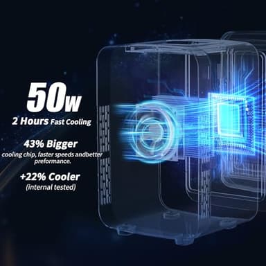 YASHE Mini Fridge, 4 Liter/6 Cans Small Refrigerator for Skincare, 110V AC/ 12V DC Thermoelectric Cooler and Warmer for Drink Office Dorm Bedroom Car, Pink - Image 5