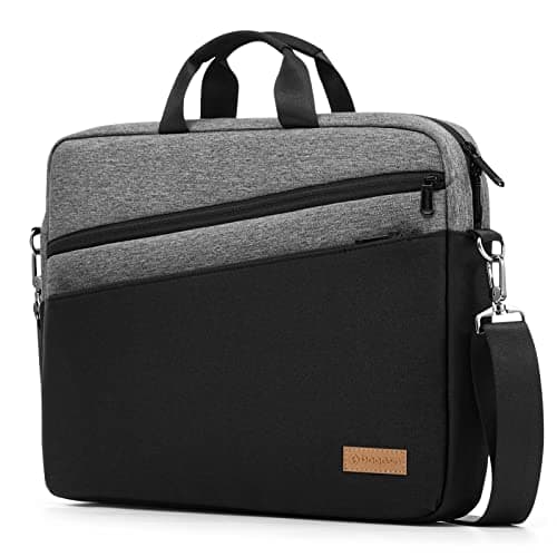 bagasin 15 15.6 16 inch Laptop Computer PC Shoulder Bag Carrying Case, Water-Repellent Fabric Briefcase, Lightweight Toploader, Business Casual or School - Image 1