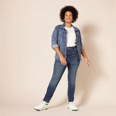 Amazon Essentials Women's High-Rise Skinny Jeans - Discontinued Colors, Medium Wash, 4 Short - Image 8