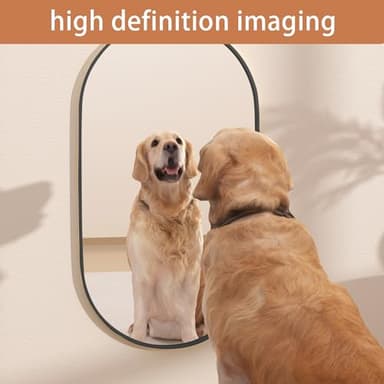 Protylctaster Oval Mirrors,Oval Bathroom Mirrors,20x28 Black Mirror,espejos decorativos de pared,Bathroom Mirrors for Over Sink(Black) - Image 2