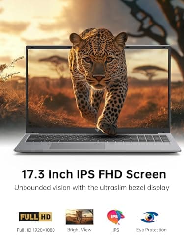 ACEMAGIC 17.3" Laptop with Quad Core-12th Alder Lake N97 Processor, FHD Display, 16GB RAM 512GB SSD Laptop, Windows 11 Laptops Computer, Webcam, Light&Thin,HDMI, Type-C, USB3.2 - Image 2