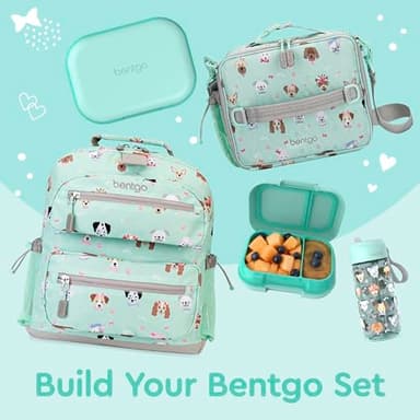 Bentgo Chill Kids Leak-Proof Lunch Box - 4-Compartment Bento Box with Built-In Ice Pack, 3.3 Cup Capacity, PFAS & BPA-Free, Microwave & Dishwasher Safe, Ideal Size for Ages 3 to 7 (Aqua) - Image 8