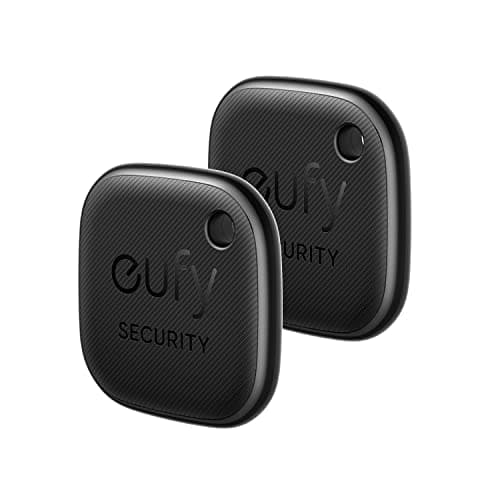 eufy Security by Anker SmartTrack Link (Black, 2-Pack), Android not Supported, Works with Apple Find My (iOS only), Key Finder, Bluetooth Tracker for Earbuds and Luggage, Phone Finder, Water Resistant - Image 1