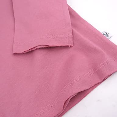 HonestBaby 10 Pack Long Sleeve T Shirts 100% Organic Cotton for Toddler, Boys, Girls, Rainbow Pinks, 4T - Image 2