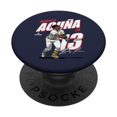 Ronald Acuna Jr. | Atlanta Baseball MLB Players | MLBRAC3001 PopSockets Adhesive PopGrip - Image 1