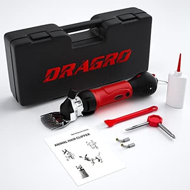 Dragro 2025 Upgraded Sheep Shears 500W, Professional Electric Sheep Clippers, Farm Livestock Grooming Kit, 6 Speed Heavy Duty Electric Shears for Sheep Alpacas Goats Thick Coat Animals - Image 2