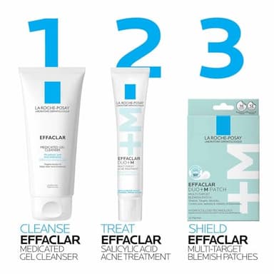 La Roche-Posay Effaclar Salicylic Acid Acne Treatment For Face, Mattifying Acne Gel Cream Spot Treatment for Blackheads, Whiteheads & Pores, Prevents New Pimples, Non-Greasy, Sensitive Skin Safe - Image 9