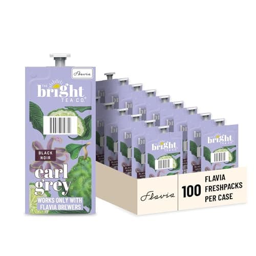 Flavia Bright Tea Co. Earl Grey Tea Freshpacks works only with Flavia Brewers (Case of 100) - Image 1