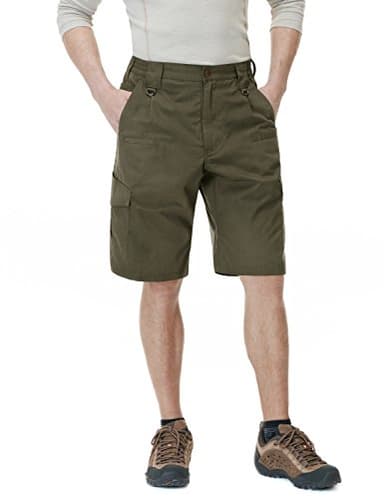 CQR Men's Quick Dry Stretch Hiking Cargo Shorts, Lightweight Water Resistant Tactical Casual, Golf & Outdoor with Pockets, Ripstop Tundra, 42 - Image 2