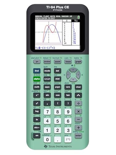 Texas Instruments TI-84 Plus CE Color Graphing Calculator, Mint Small - Image 1