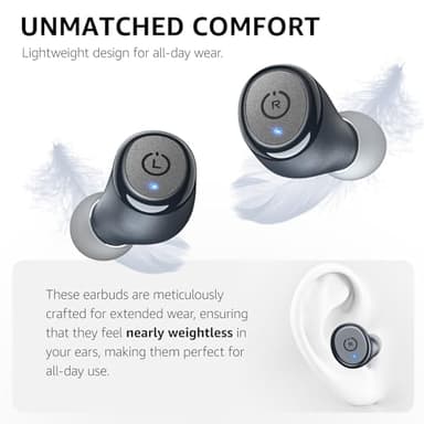 TOZO T10 Wireless Earbuds Bluetooth 5.3 Headphones, App Customize EQ, Ergonomic Design, 55H Playtime, Wireless Charging Case, IPX8 Waterproof Sound in-Ear Headset, 2025 New Version - Image 4