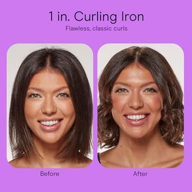 Conair Double Ceramic 1-Inch Curling Iron with Claw Clip, 1-Inch Barrel Creates Classic Curls, Hair Curler for Use on Short, Medium, and Long Hair, White/Rose Gold - Image 8