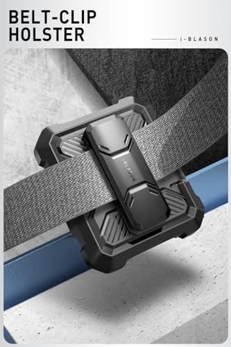 i-Blason for Samsung Galaxy Z Flip 7 FE Case, Z Flip6 Case with Stand, [Built-in Screen Protector] [Hinge Protection] [Belt-Clip], Military Phone Case for Samsung Z Flip 7 FE/6/5, Armorbox, Tigray - Image 6