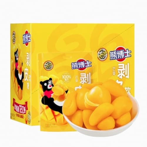 Mango Peelable Soft Candy,Juice Gummy Asian snacks,2.1 oz/Pag (Pack of 10) - Image 1