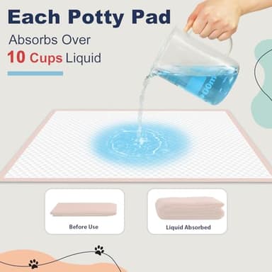Oomicat XXL Puppy Pads, 35 Count Dog Pads Extra Large, 36"×36" Pink Pee Pads for Dogs｜Disposable Training Pads, Super Absorbent & Leak-Proof & Quick Drying Potty Pads for Doggy - Image 5