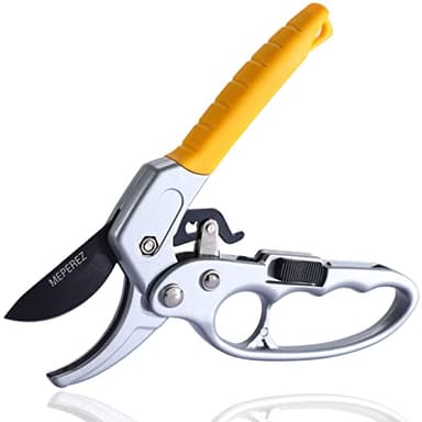 MEPEREZ Germany Pruning Shears, Arthritis Weak Hand Snips, Work 3 Times Easier, 1-Inch Cut Capacity Garden Clippers, Ergonomic handle, Rust resistant, high strength steel, Sharp - Image 9