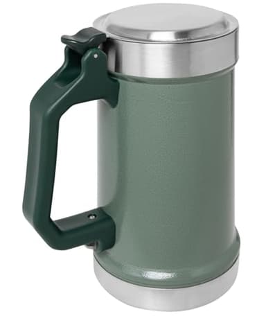 Stanley Classic Bottle Opener Beer Stein 24 oz | Flip Up Lid and Heavy Duty Handle with Built In Bottle Opener | Insulated Stainless Steel Beer Mug | BPA-Free | Hammertone Green - Image 5