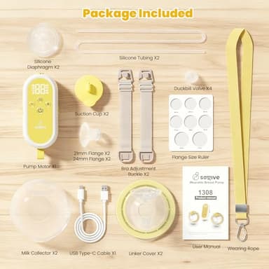 Hands Free Breast Pump | Super Light Wearable Breastfeeding Pump, 40kPa Strong Suction, 3 Modes 9 Levels, 150Min Battery Life, Portable Electric Milk Pump with 21/24/27mm Flanges for Nursing Moms - Image 5