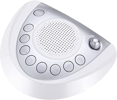 Raynic White Noise Machine, Battery Powered Sound Machine, Portable Sleep Machine with 24 Natural Soothing Sounds, Timer, USB Port, Headphone Jack for Baby, Kids, Adults, Travel, Office, Home (Silver) - Image 1