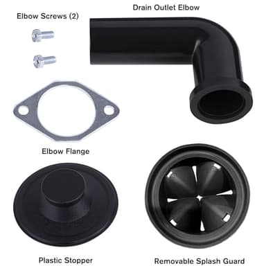 Waste Maid 10-US-WM-048-3B Garbage Disposal Anti-Jam Stainless Steel Food Waste Grinding System, 1/3 HP Compact, Black - Image 5