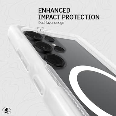 Pelican Voyager Samsung Galaxy S25 Ultra Case [Magnetic and Wireless Charging] Case w/ 18ft MIL-STD Drop Protection - Heavy Duty Cover w/Belt Clip Holster for Samsung Galaxy S25 Ultra 6.9" - Clear - Image 5