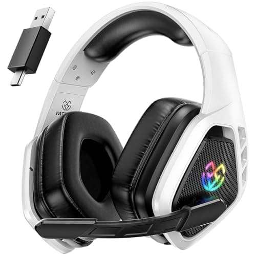 Wireless Gaming Headset for PC, Ps5, Ps4, 2.4 Ghz USB & Type-C Gaming Headphones with Microphone, 30H Battery Bluetooth Headphones for Switch, Laptop, Mobile, Mac - Image 1