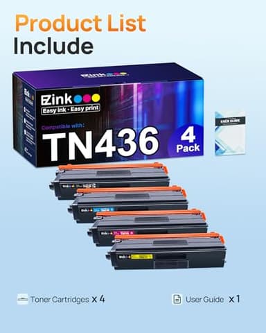 E-Z Ink TN436 Toner Cartridge Compatible for Brother TN436 TN-436 Toner Replacement for TN436 TN433 TN431 to Use with Brother HL-L8260CDW, L8360CDW, MFC-L8690CDW, L8900CDW, DCP-L8410CDW Printers - Image 4