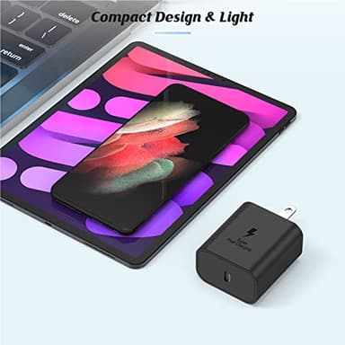 2Pack 45W Super Fast Charger Type C 6ft, USB C Wall Charging Block Plug and Long Android Phone Charger Cable Cord for Samsung Galaxy S25/S24 Ultra/S23+/S22 Plus/S21/S20/Note 20/iPhone 17 16 15 Pro Max - Image 6