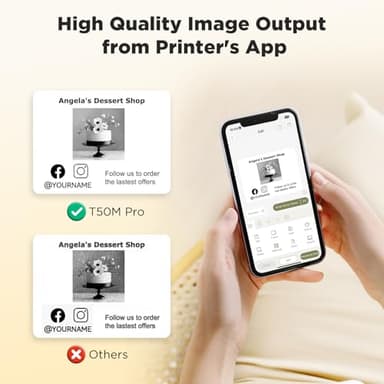 SUPVAN T50M Pro Bluetooth Label Maker Machine with Tape, Wide Waterproof Label, Versatile App with 40 Fonts and 650+ Icons, Inkless Labeler for Home, Kitchen, School, Office Organization, Black - Image 4