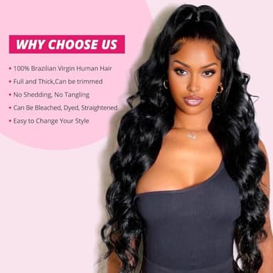 12A Human Hair Bundles 28 28 28 Inch Body Wave Bundles Human Hair 100% Unprocessed Brazilian Virgin Weave Bundles 3 Bundle Real Natural Black Wavy Human Hair Extensions 1B Bundles for Women - Image 2