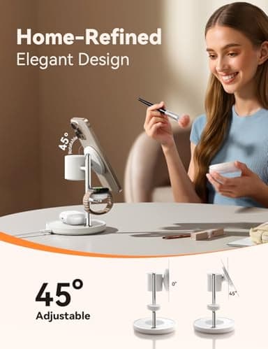 15W MagSafe for JOYROOM, Fast Qi2 Certified 4-in-1 MagSafe Charging Station for Apple, Wireless Charger for iPhone 17/16/15 Pro Max, Pixel 10/9, iWatch, AirPods 4/3/2/Pro(Cable& 30W Adapter Included) - Image 7