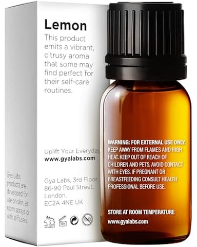 Gya Labs Lemon Essential Oil for Skin - 0.34 Fl Oz - 100% Pure Natural Lemon Oil for Diffuser, Cleaning, Refreshing Scent for Aromatherapy, DIY & Candle Making - Image 2
