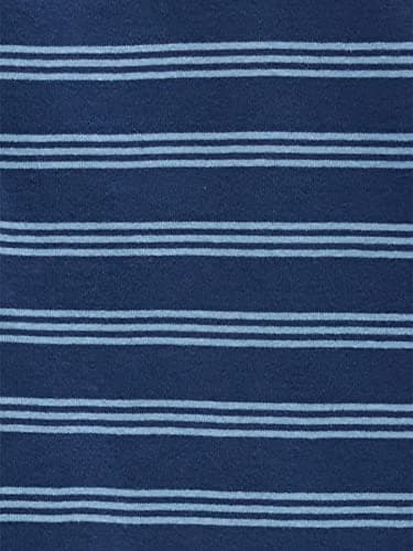 Simple Joys by Carter's Baby Boys' 3-Pack Snug Fit Footed Cotton Pajamas, Navy Stripe/Sage Green Construction/White Dinosaur, 18 Months - Image 3