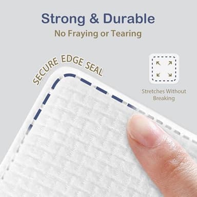 Ourmed Life Large Cotton Pads for Makeup Removal, Soft & Lint-Free Face Pads with Pressed Seam Design, Durable Makeup Remover Pads for Facial Cleansing on All Skin Types, 3x3 Inch, 60 Count - Image 3