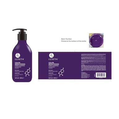 Luseta Purple Shampoo and Conditioner Set for Blonde, Gray - Color Treated Hair - Sulfate Free Paraben Free - Infused with Cocos Nucifera Oil for Curly and Damaged Hair - 2x16.9oz - Image 7