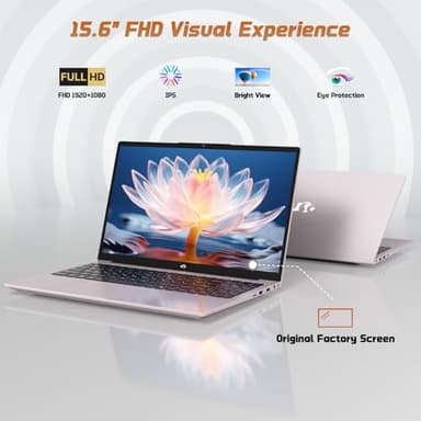 NIMO 15.6" FHD IPS Student-Laptop-Computer - 16GB RAM 512GB SSD, 4 Cores 13th Gen Intel N150(Beat to i3-1115G4, Up to 3.6GHz), 65W GaN Type-C, Fingerprint, Backlit Keyboard, Wi-Fi 6, BT5.2, Numpad - Image 5