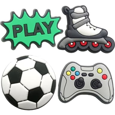 Mowzury 40PCS Sports Shoe Charms for Boys,Baseball Soccer Basketball Football Shoe Decoration Pins for Clog Accessories for Kids Girls Teens Adults Party Favor Gifts - Image 4