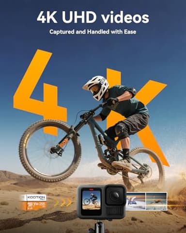 KOOTION Micro SD Card 256GB U3 TF Card with Adapter, V30, A1, Full HD, 4K UHD, UHS-I microSDXC Flash Memory Card for Smartphone - Image 3