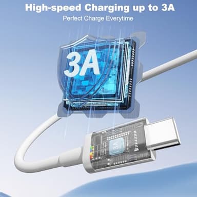 Car Carplay Cable for iPhone 17 Pro Max/Air/16/15 Pro Max/Plus/16e Cables,2Pack USB A to USB C for iPhone USB C Cord,USB C Cable for iPad Pro/iPad Air Android Charger Cord Type-C Charging Cable 3FT - Image 4